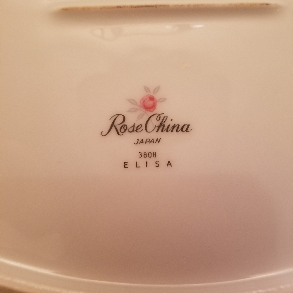 Rose China Retired Elisa Platter - Picture 3 of 4